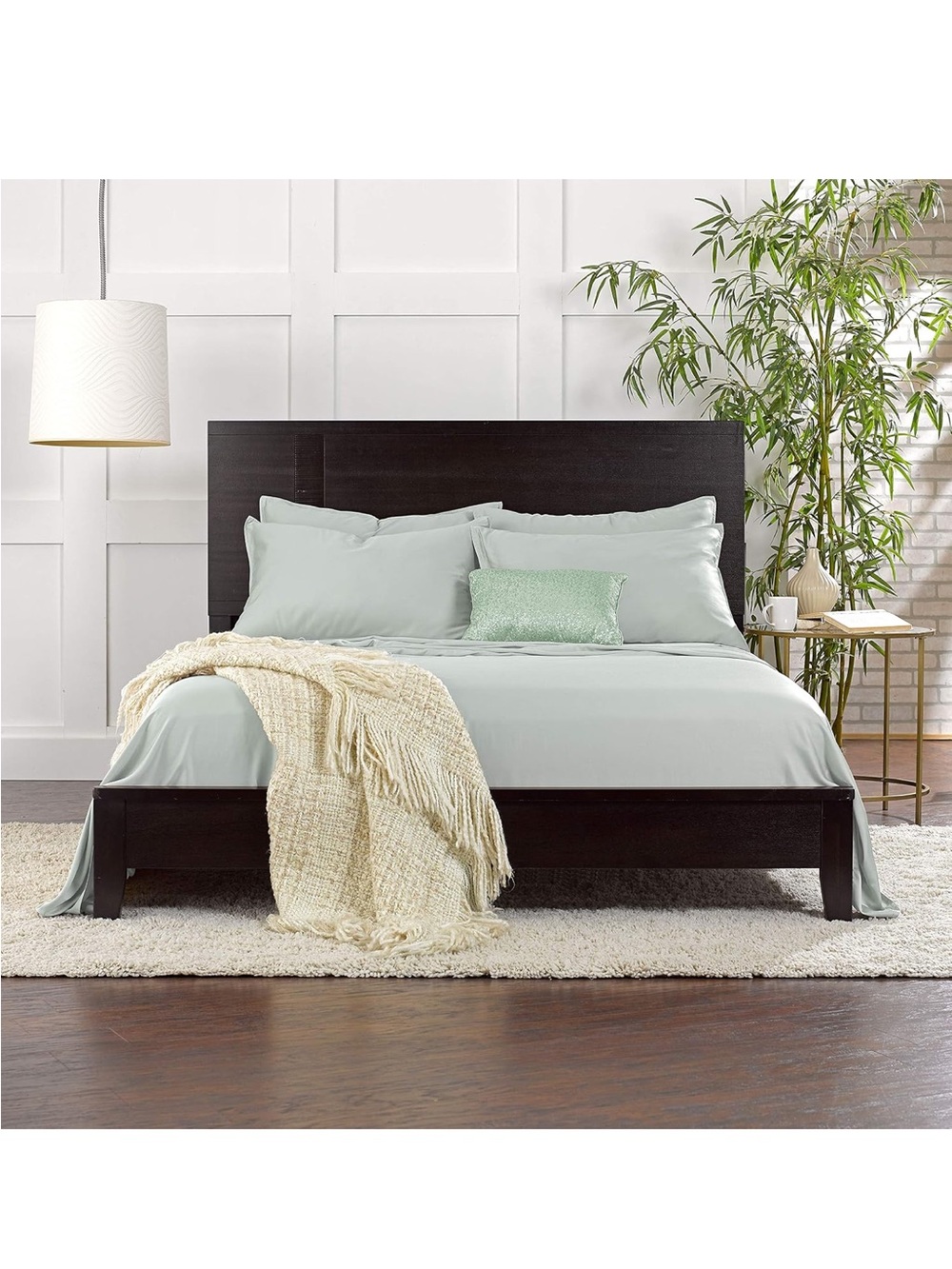 NEW Pure Bamboo California King Sheets, Genuine 100% Organic. Sea Glass